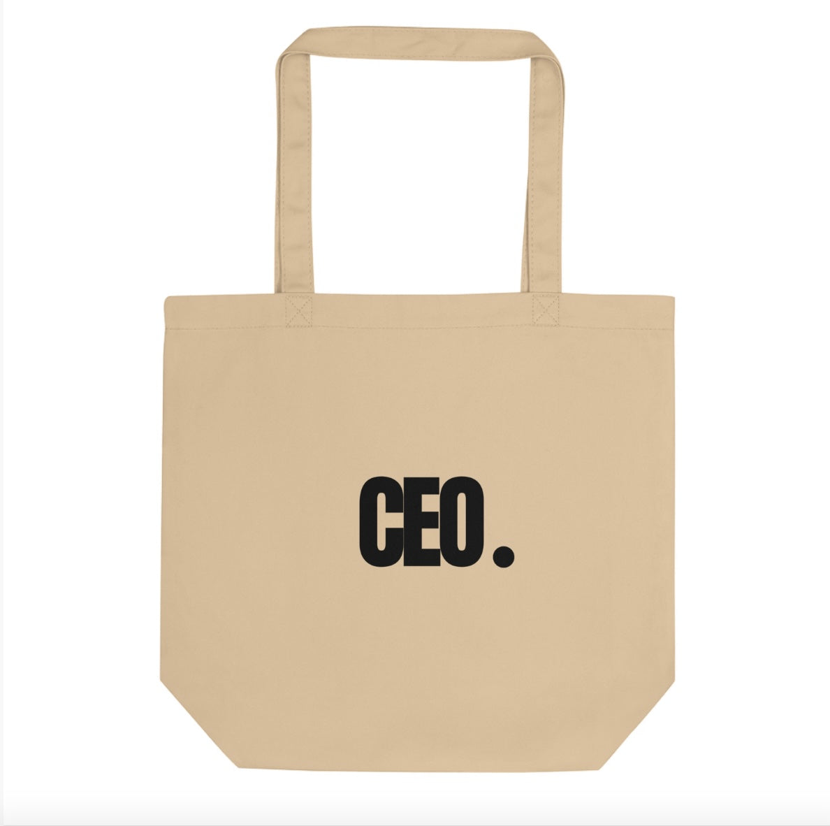 Unisex “CEO.” Reusable Medium Tote