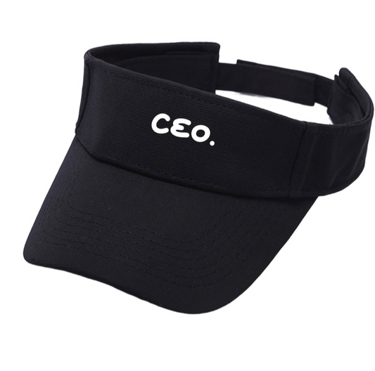 Unisex “The CEO.” Black Visor
