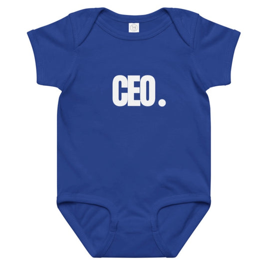 Unisex “CEO.” Blue Onesie